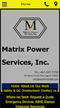 Mobile Screenshot of matrix-power.com