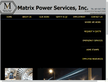 Tablet Screenshot of matrix-power.com